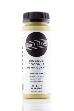 Broccoli, Coconut & Hemp Curry Mini-soup
