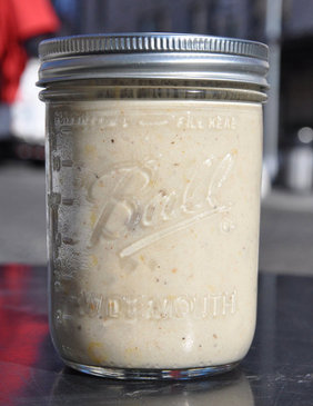Cod Chowder in a Mason Jar
